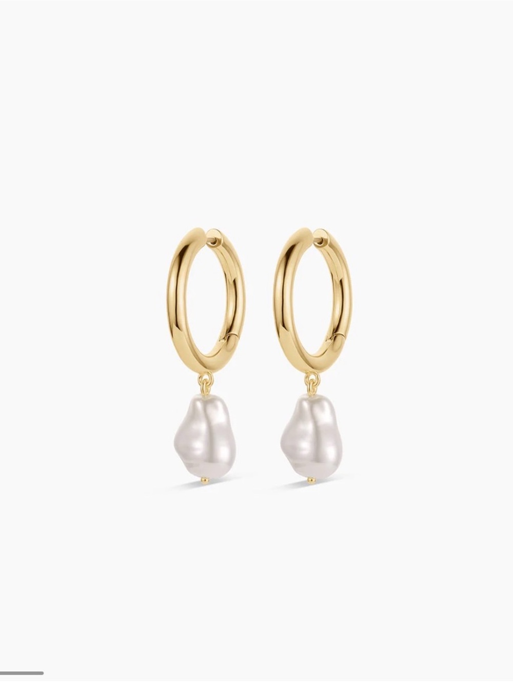 Gorjana Cove Pearl Hoops